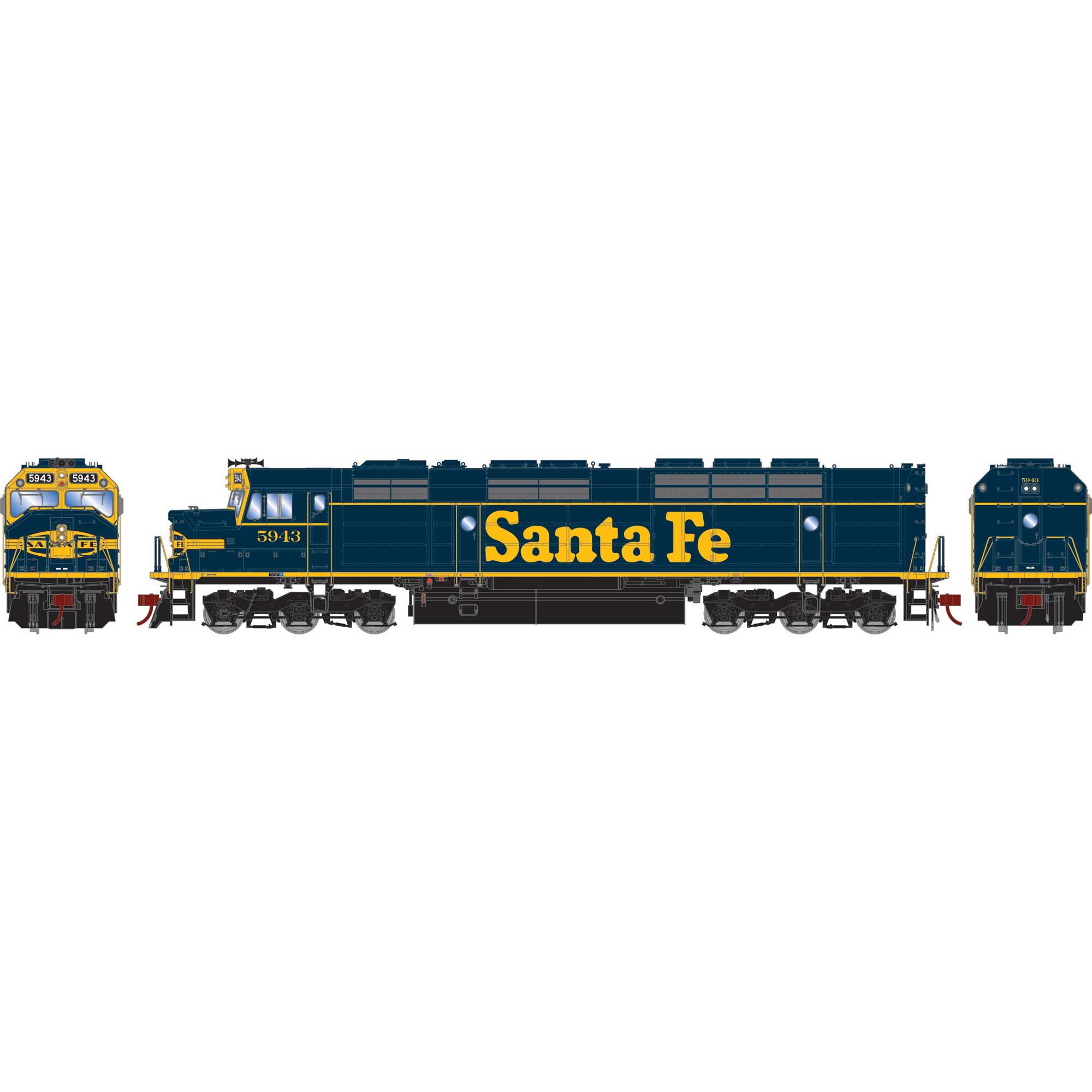 Athearn Athearn N FP45 Locomotive with DCC & Sound, ATSF #5943