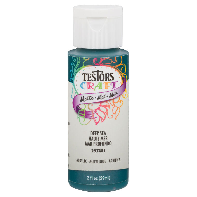 Testor Corp. Testors 2oz Acrylic Craft Paint, Satin Deep Sea Horizon