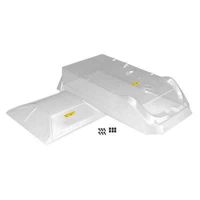 Clear Late Model Body, L8D Decked Wide 10.25" Wheelbase: 1/10 Clear Late Model Body, L8D Decked Wide 10.25" Wheelbase: 1/10