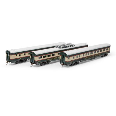 HO Streamline Passenger Cars, BN #1 (3) HO Streamline Passenger Cars, BN #1 (3)