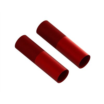 Aluminum Shock Body, 24x88mm (Red) (2) Aluminum Shock Body, 24x88mm (Red) (2)