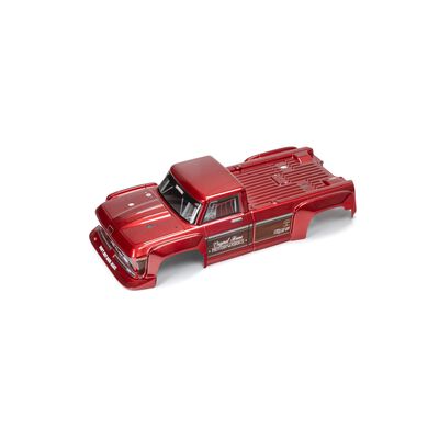 Painted Decaled Trimmed Body, Red: Outcast 4x4 BLX Painted Decaled Trimmed Body, Red: Outcast 4x4 BLX
