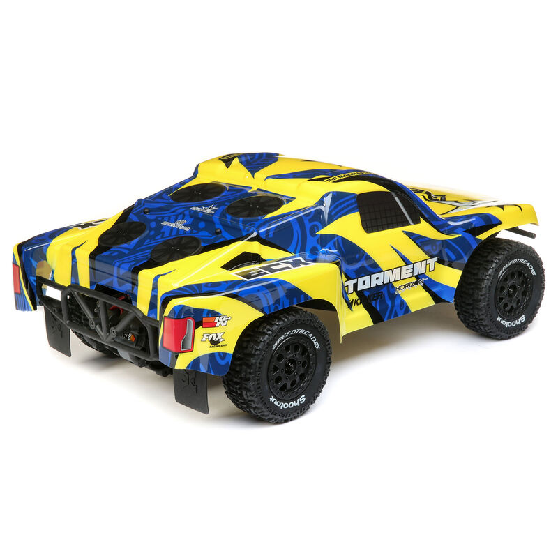 1/10 Torment 2WD SCT Brushed RTR, Yellow/Blue