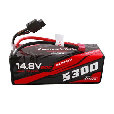14.8V 5300mAh 4S 60C G-Tech Smart Hardcase LiPo Battery: Deans 14.8V 5300mAh 4S 60C G-Tech Smart Hardcase LiPo Battery: Deans