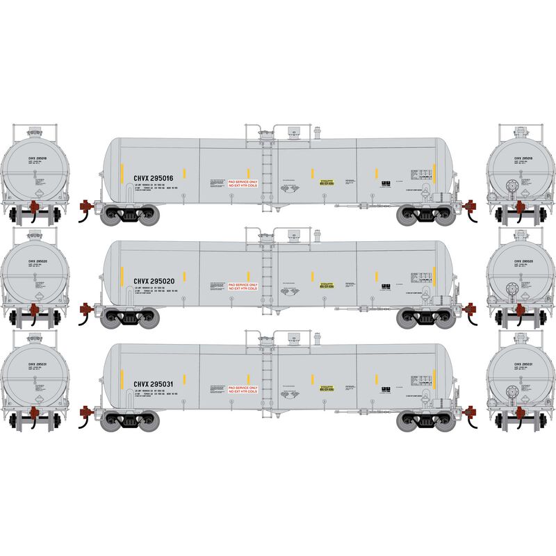 HO ATH 30K Ethanol Tank Car, CHVX #295016/295020/295031 (3) HO ATH 30K Ethanol Tank Car, CHVX #295016/295020/295031 (3)