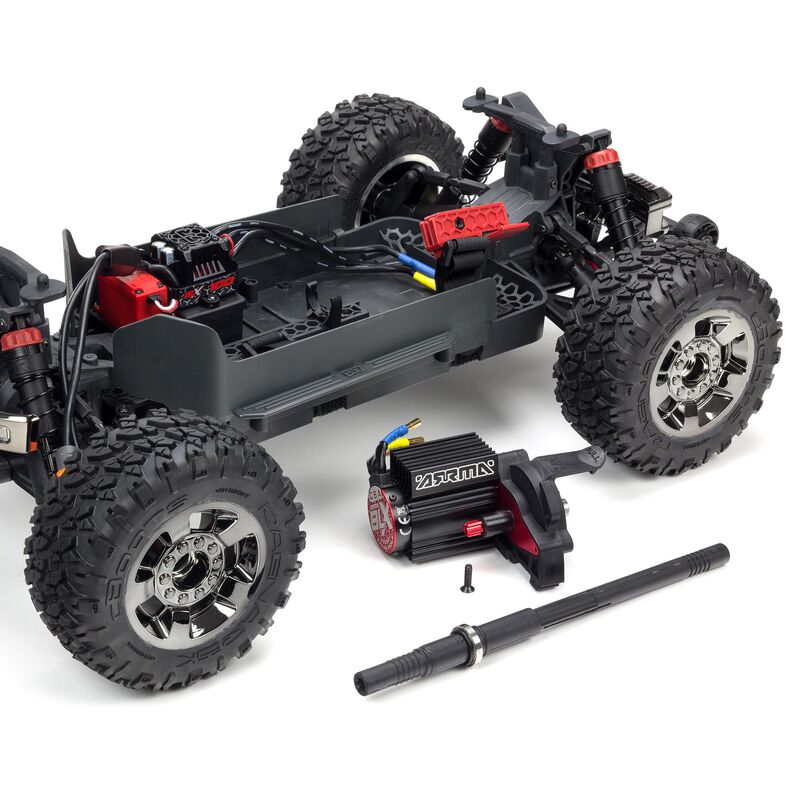 1/10 BIG ROCK CREW CAB 3S BLX 4WD Brushless Monster Truck with Spektrum RTR, Blue