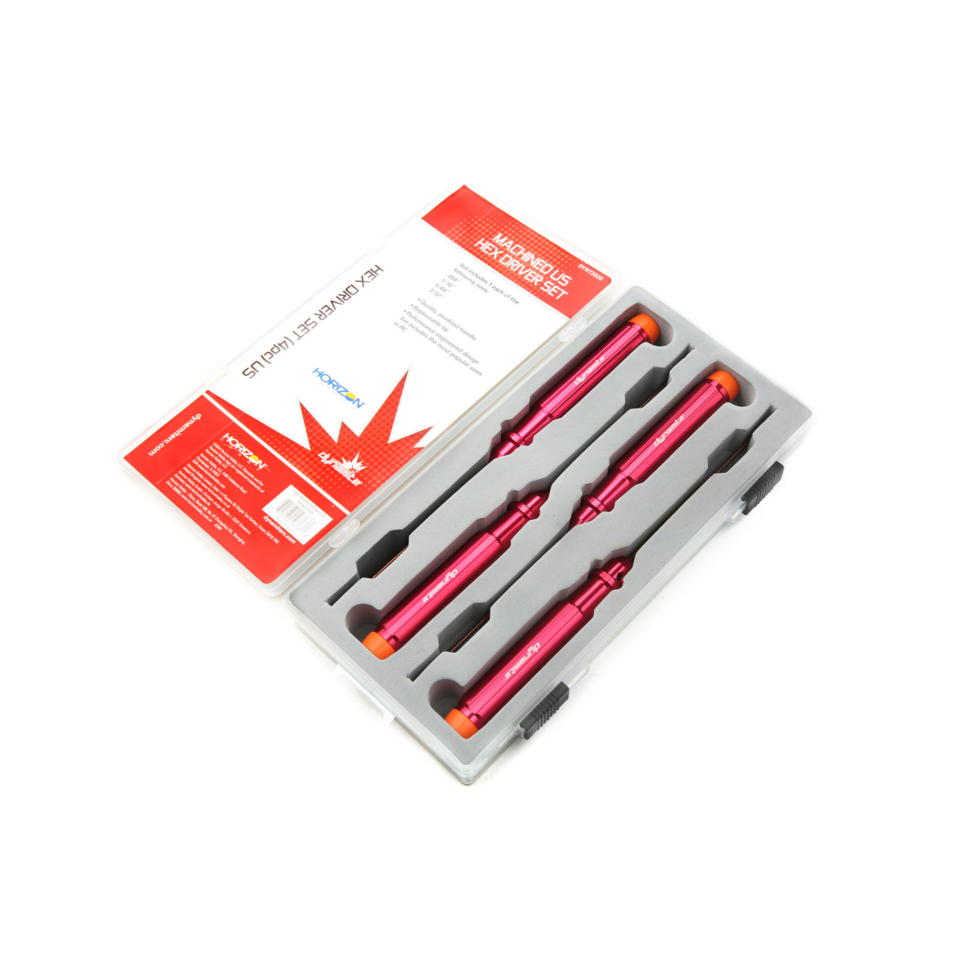 Dynamite Machined Hex Driver Set (4 pc), US | Horizon Hobby