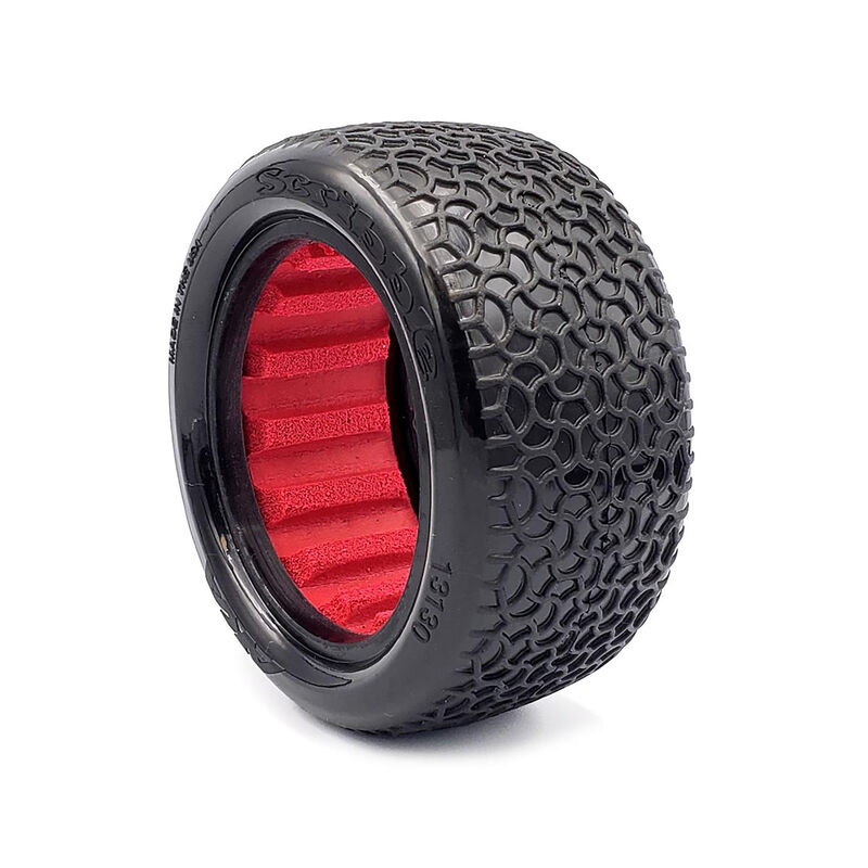 1/10  Scribble 2.2" Buggy Ultra Soft Tires, Red (2)