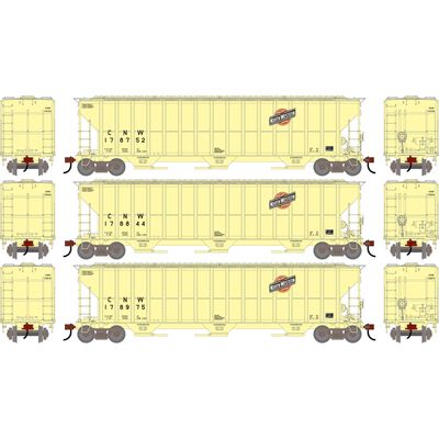 HO ATH FMC 4700 Covered Hopper, Primed For Grime CNW #178752/178844/178975 (3) HO ATH FMC 4700 Covered Hopper, Primed For Grime CNW #178752/178844/178975 (3)