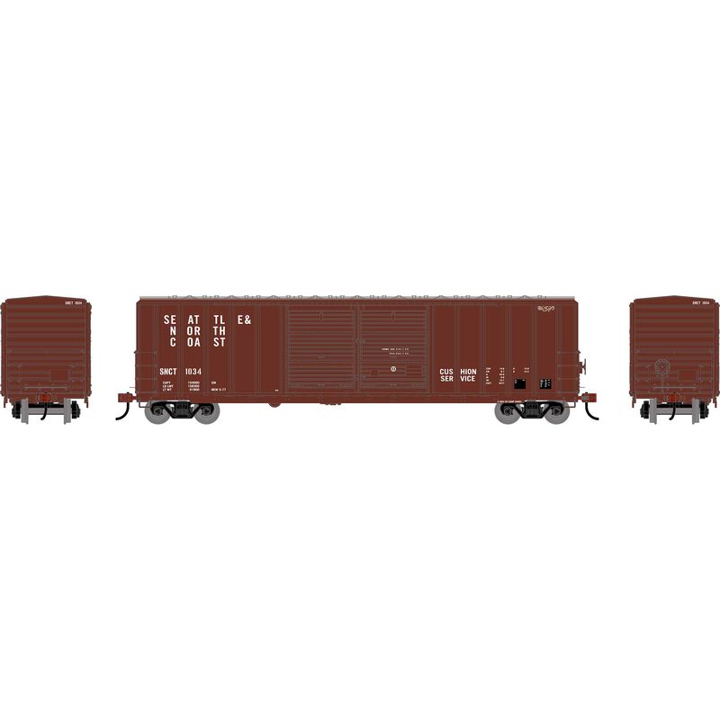 HO ATH 50' FMC 5077 Centered Double Door Box Car, SNCT #1034