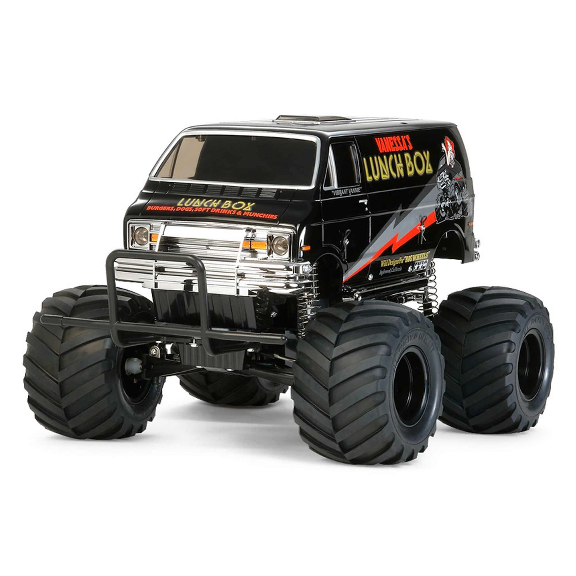 新品TAMIYA LUNCH BOX ブラックエディション 1/12 Tamiya 1/12 Lunch Box 2WD Monster Truck Kit, Black | Horizon Hobby