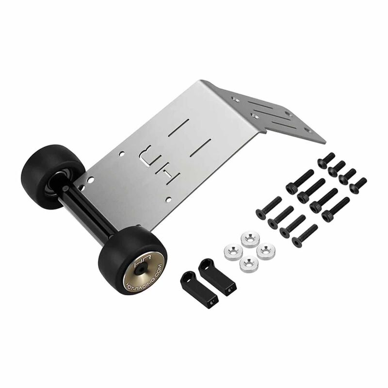 Stainless Steel Heavy Duty Skid Plate Wheelie Bar, 1/16 ARRMA Mini Kraton