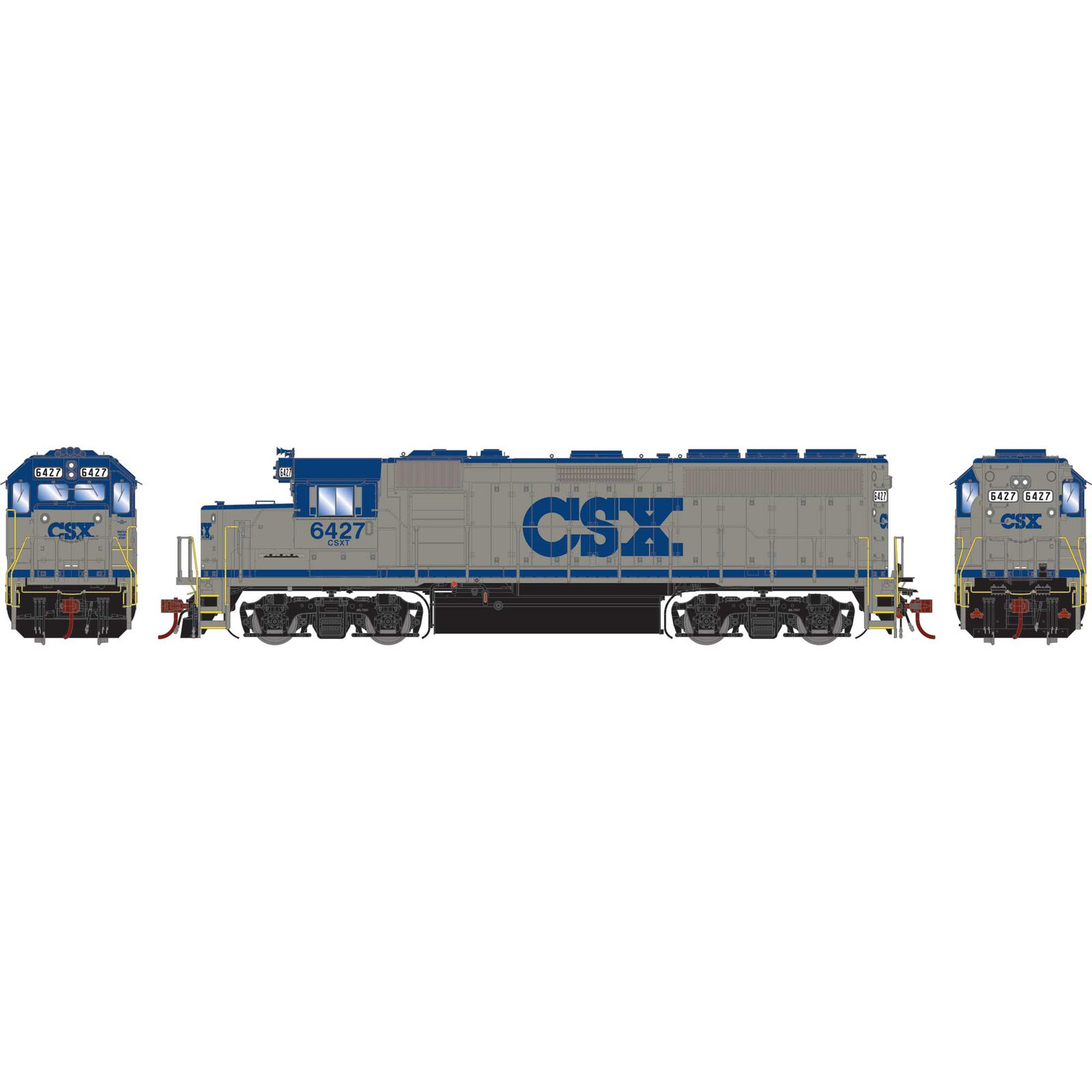 HO GP40-2 Locomotive with DCC & Sound, CSXT #6427