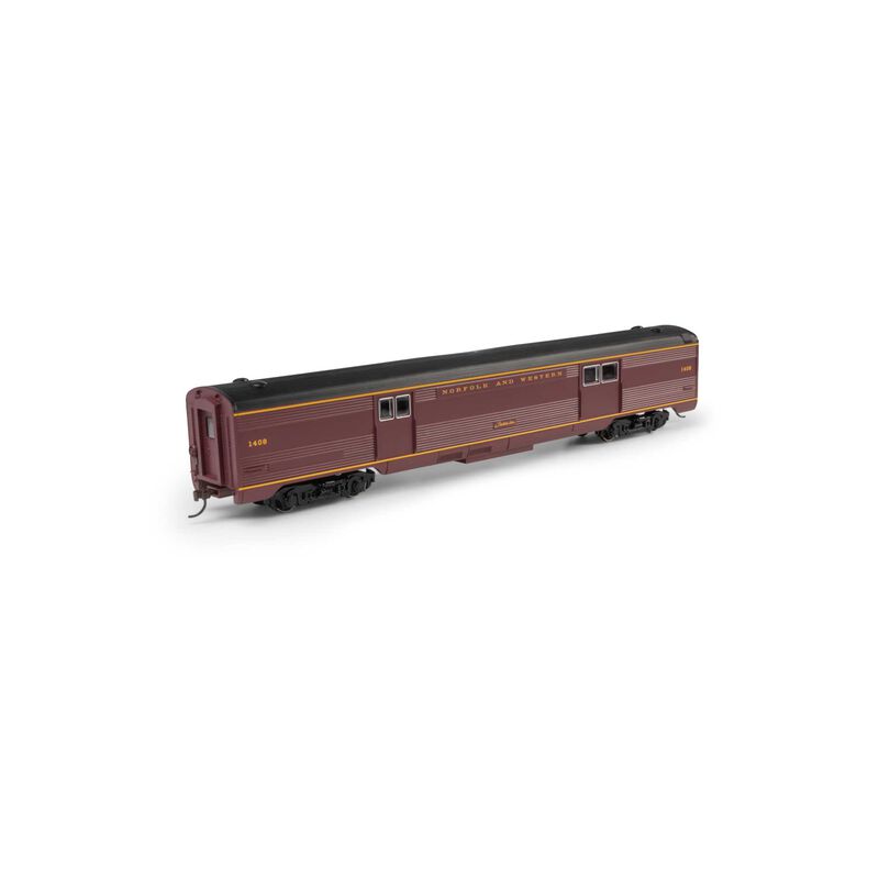 Roundhouse HO RND Streamline Baggage Car, NW #1408