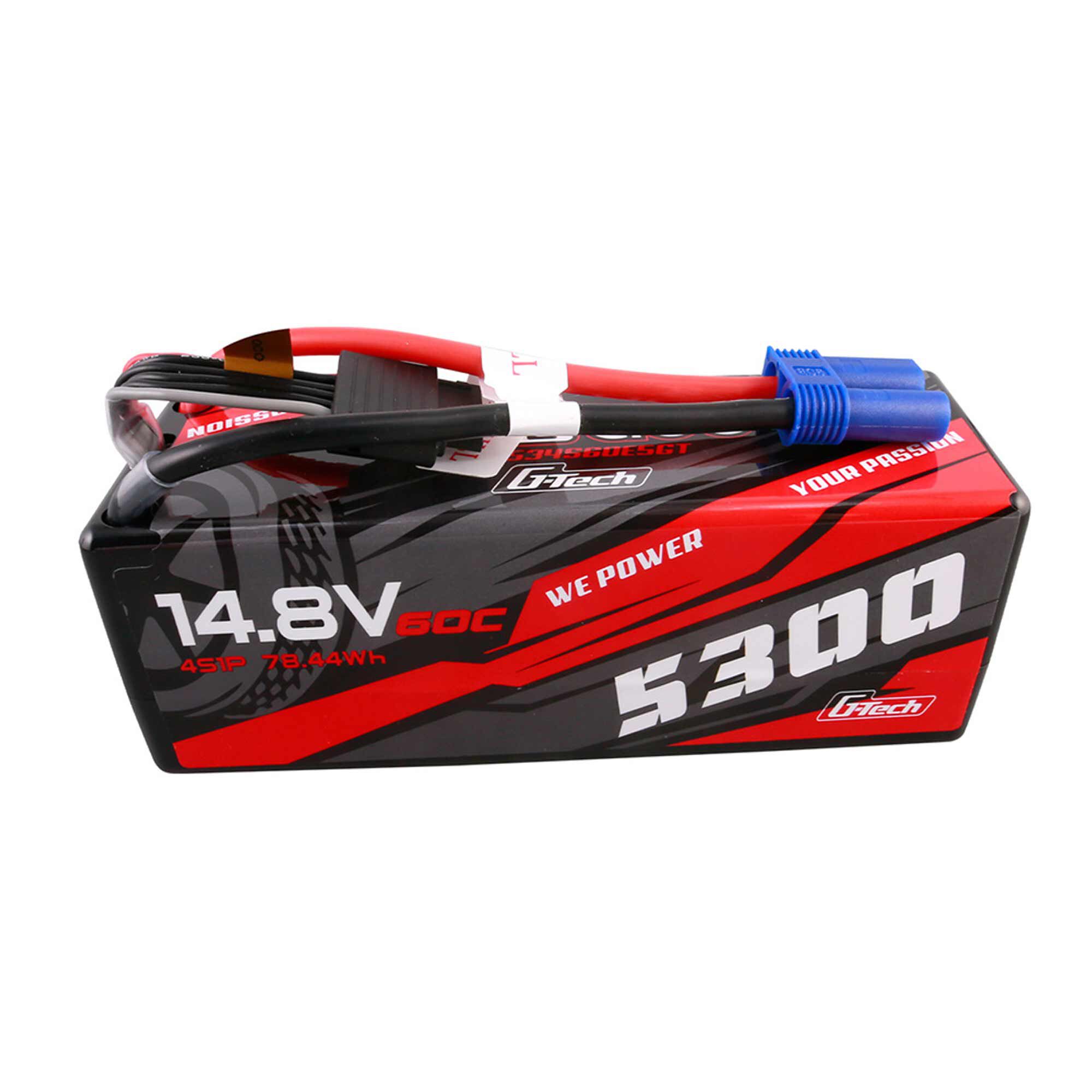 Gens ace Gens ace 14.8V 5300mAh 4S 60C G-Tech Smart Hardcase LiPo