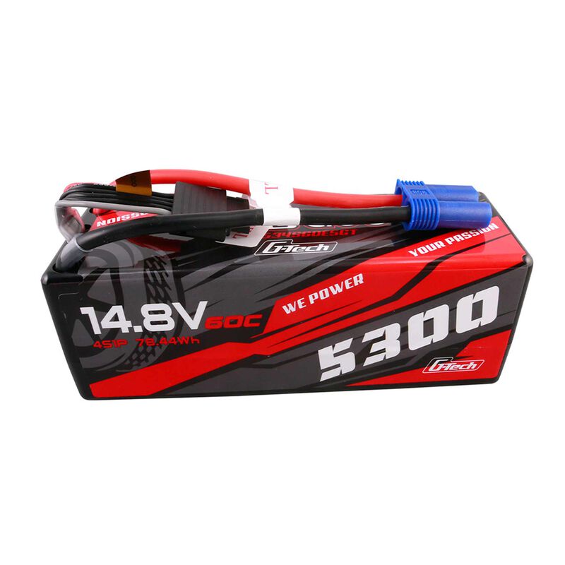 14.8V 5300mAh 4S 60C G-Tech Smart Hardcase LiPo Battery: EC5