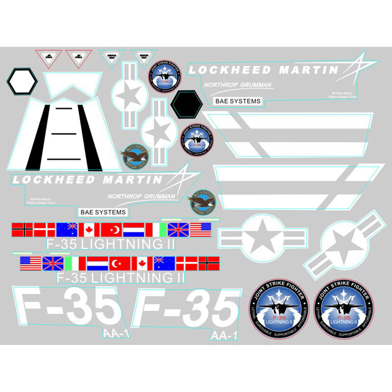 FMS Decal Sheet F35 V2 Horizon Hobby