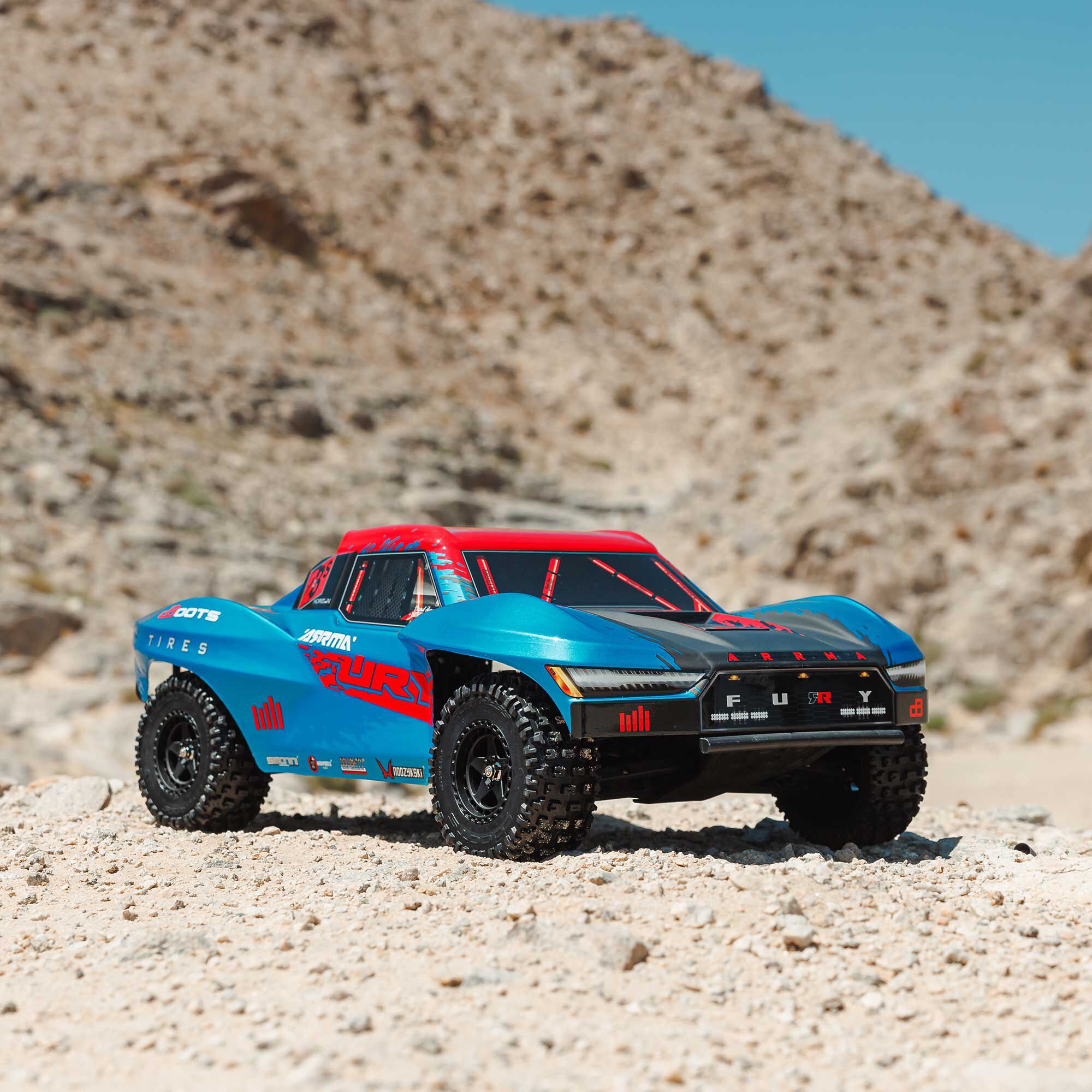 �˾���ũ ARA3521T1 [ARRMA] 1/10 FURY 223S BLX �귯�ø��� 2WD ��Ʈ �ڽ� Ʈ�� RTR, DSC, ���� 10