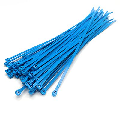 8" Tie Wraps, Blue (50) 8" Tie Wraps, Blue (50)