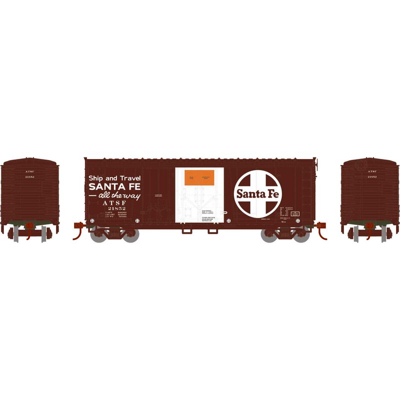 HO 40' Grain Loading Box Car, ATSF #21852