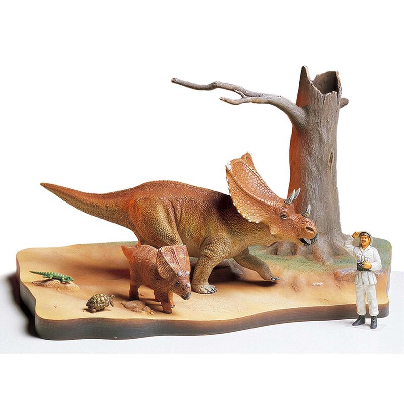 Chasmosaurus Diorama Set