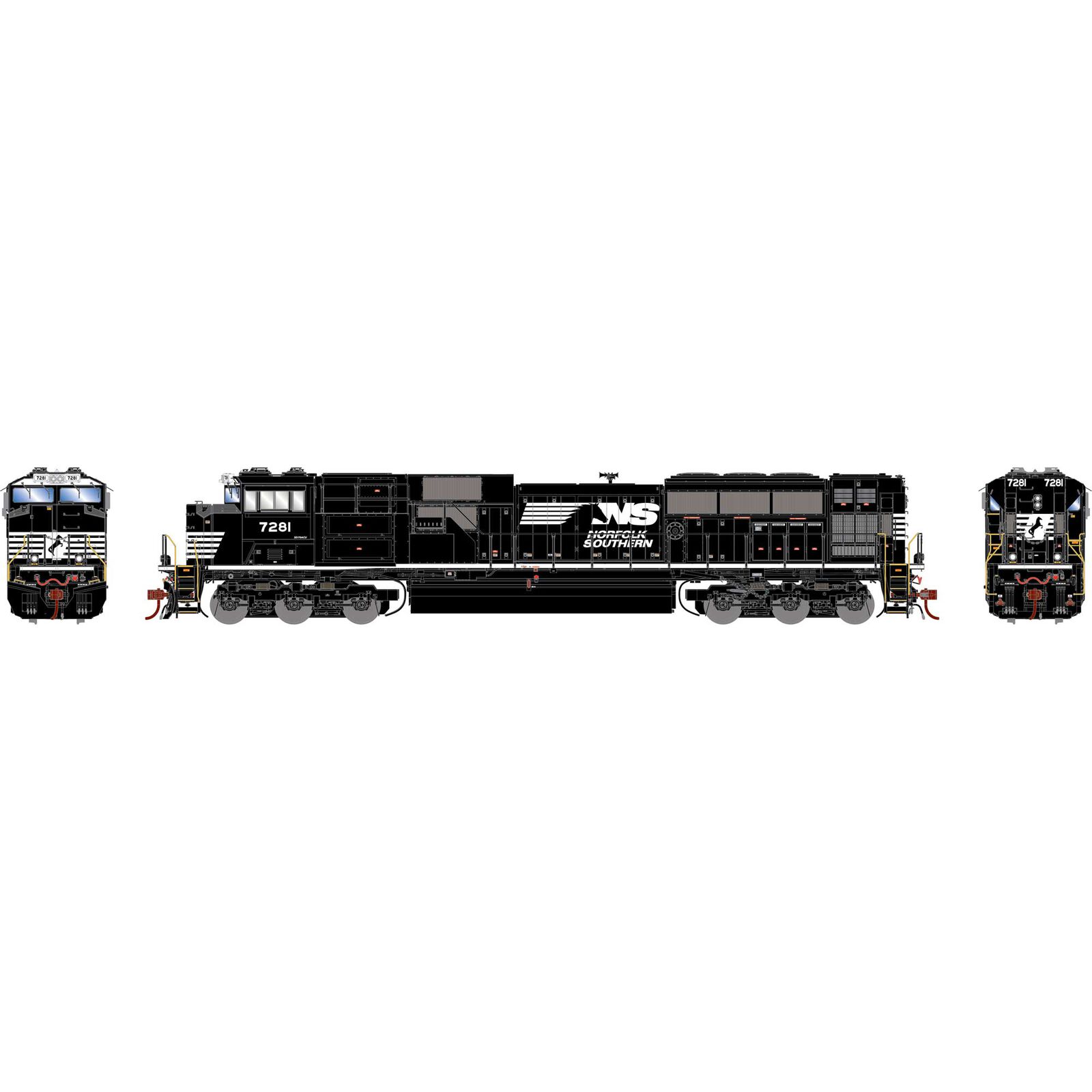 HO EMD SD70ACU Locomotive with DCC & Sound, NS #7281