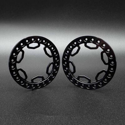 1/10 SHIELD 1.9" Beadlock Rings, Black (2) 1/10 SHIELD 1.9" Beadlock Rings, Black (2)