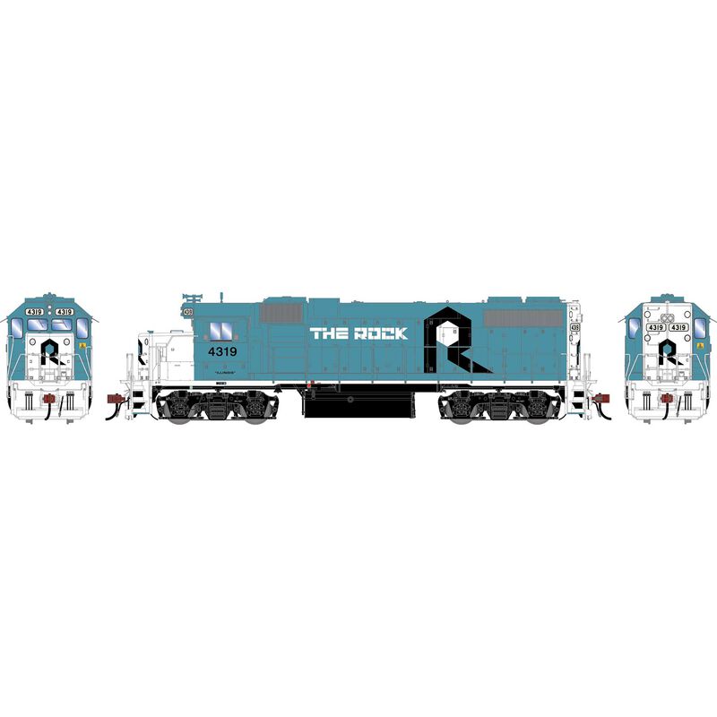 HO GEN GP38-2 Locomotive w/DCC & Sound, RI 'Illinois' #4319