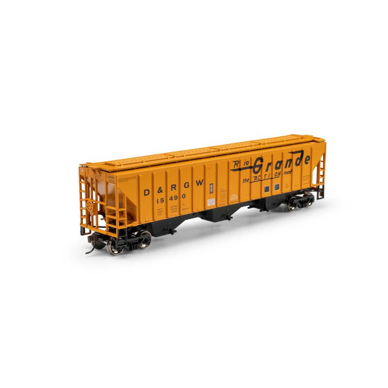 Athearn HO ATH PS 4740 Covered Hopper, DRGW #15490