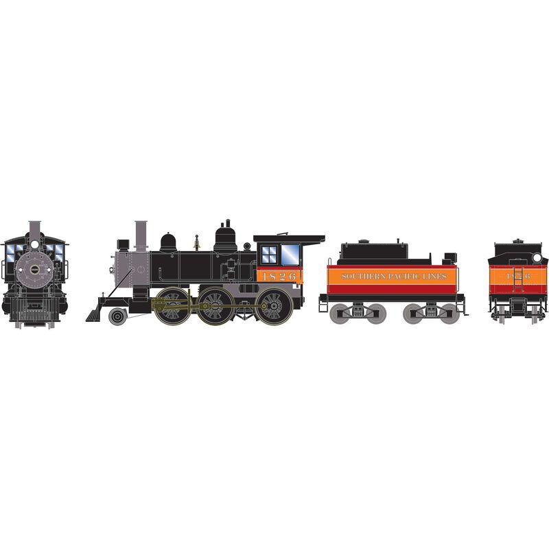 HO 2-6-0 Steam Locomotive, SP #1825