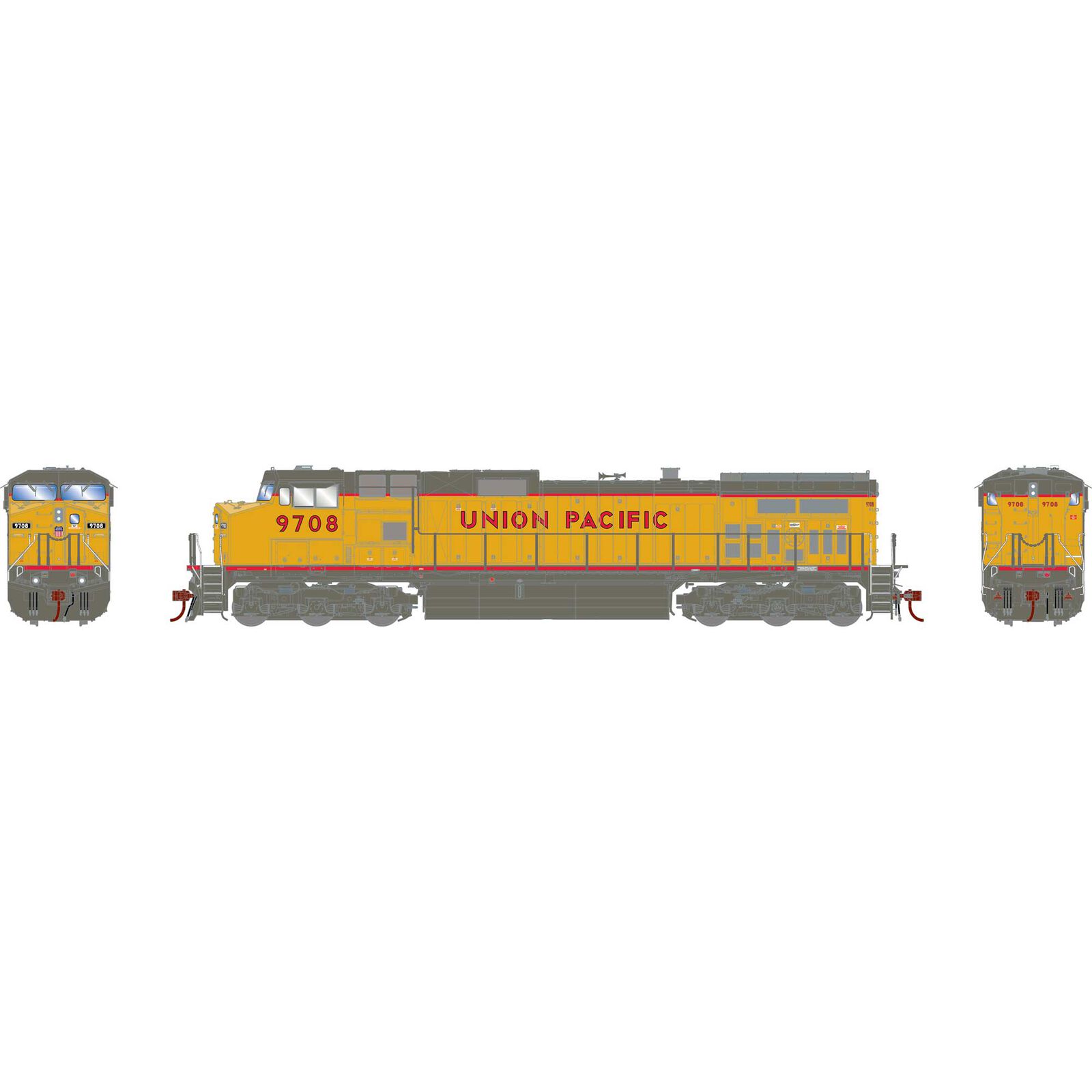 HO Dash 9-44CW Locomotive with DCC & Sound, UP #9708