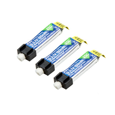 3.7V 150mAh 1S 25C LiPo Battery (3): PH 1.25 (Ultra Micro) 3.7V 150mAh 1S 25C LiPo Battery (3): PH 1.25 (Ultra Micro)