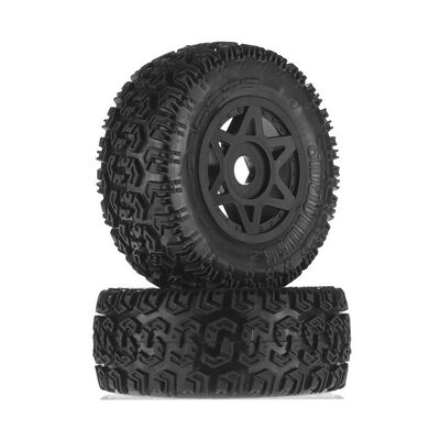 1/10 dBoots Sidewinder 2 Front/Rear 2.2/3.0 Pre-Mounted Tires, 17mm Hex, Black (2): 6S 1/10 dBoots Sidewinder 2 Front/Rear 2.2/3.0 Pre-Mounted Tires, 17mm Hex, Black (2): 6S