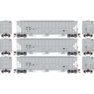 HO ATH FMC 4700 Covered Hopper, FURX #818541/818553/818580 (3) HO ATH FMC 4700 Covered Hopper, FURX #818541/818553/818580 (3)