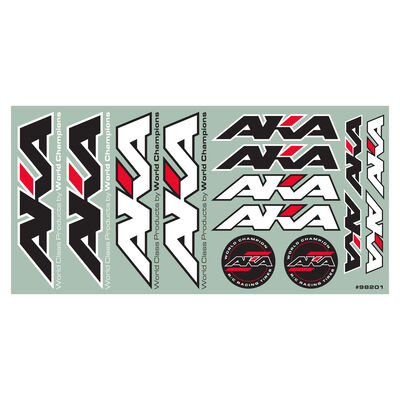 AKA Sponsor Decal Sheet, Large AKA Sponsor Decal Sheet, Large