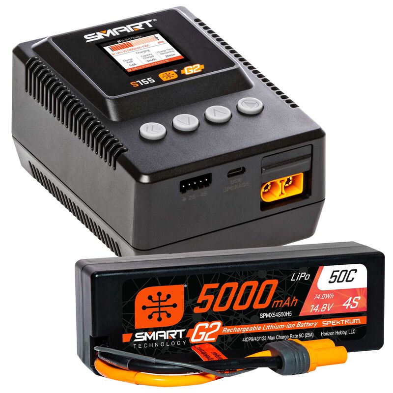 Smart Powerstage 4S Surface Bundle: G2 5000mAh 4S LiPo IC5 & S155 Charger
