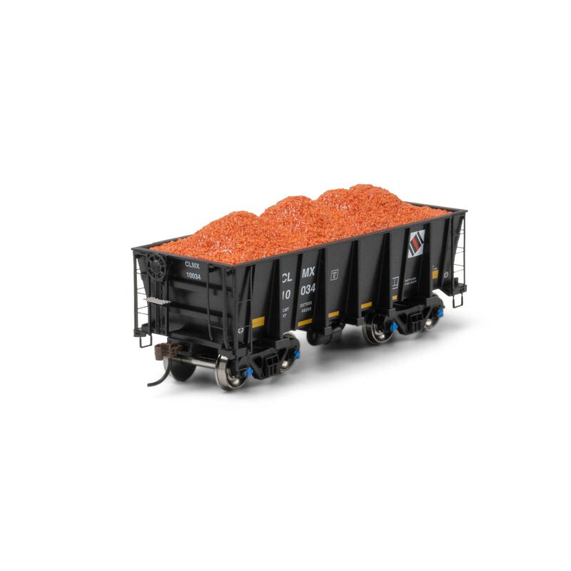 HO 26' PC&F Ore Car Tight-Bottom Low Side with Load, CLMX #10034 HO 26' PC&F Ore Car Tight-Bottom Low Side with Load, CLMX #10034