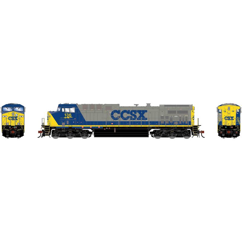 HO GEN AC4400CW Locomotive, CSXT 'CCSX/CSXX Replacement Panels' #136