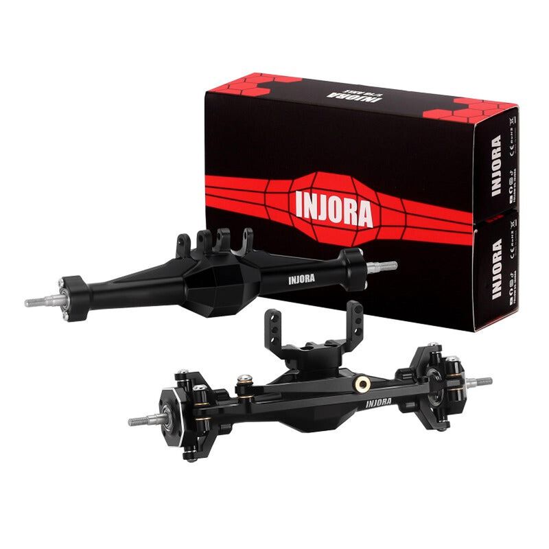 INJORA Aluminum +4mm Diamond Axles, Silver, 1/18 Traxxas TRX-4M