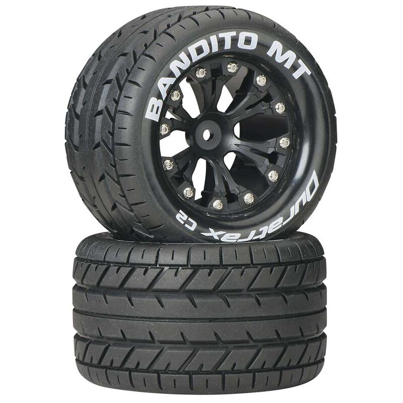 Bandito MT 2.8" 2WD Mounted Rear C2 Tires, Black (2)