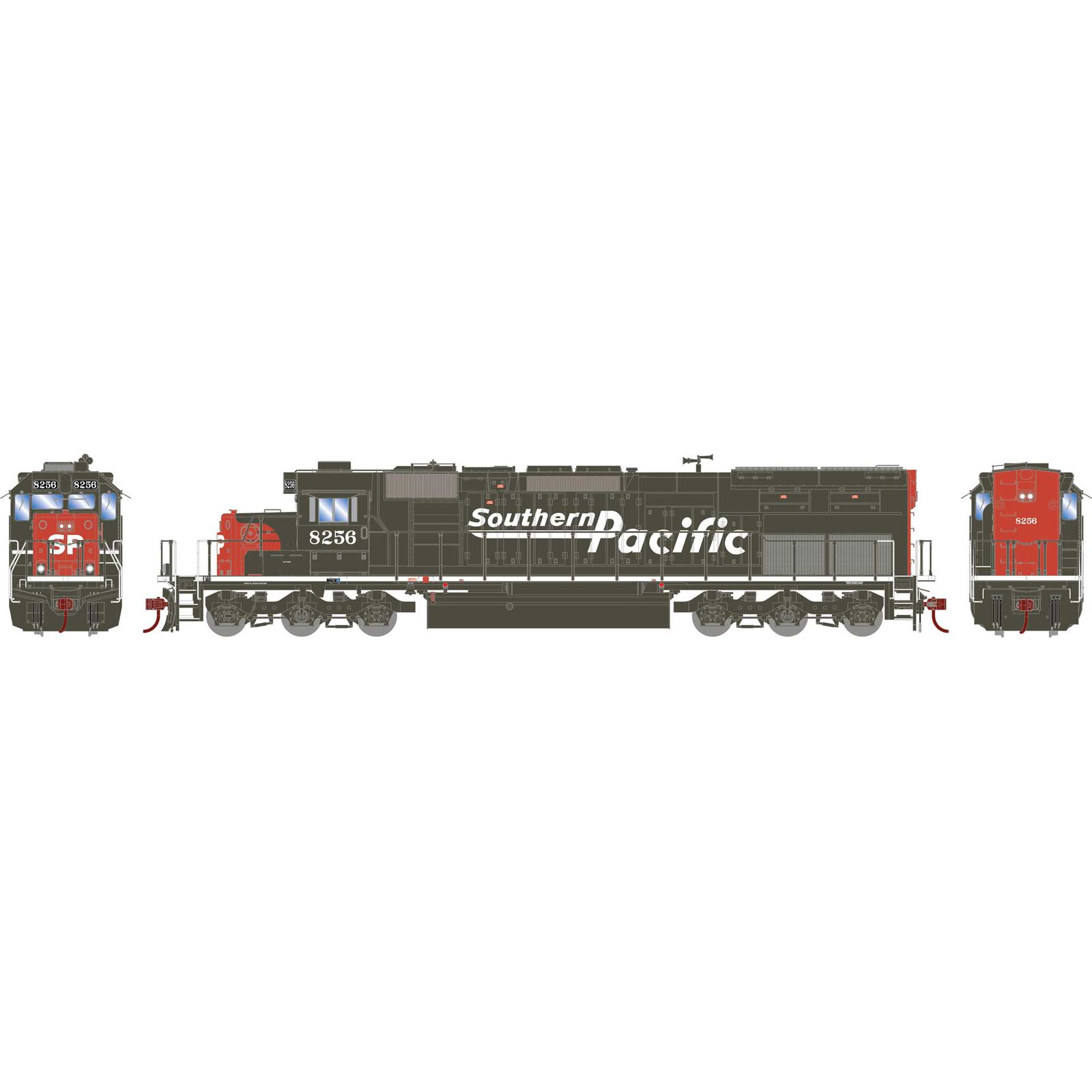 HO SD40T-2 Locomotive, SP/Speed Letter #8256