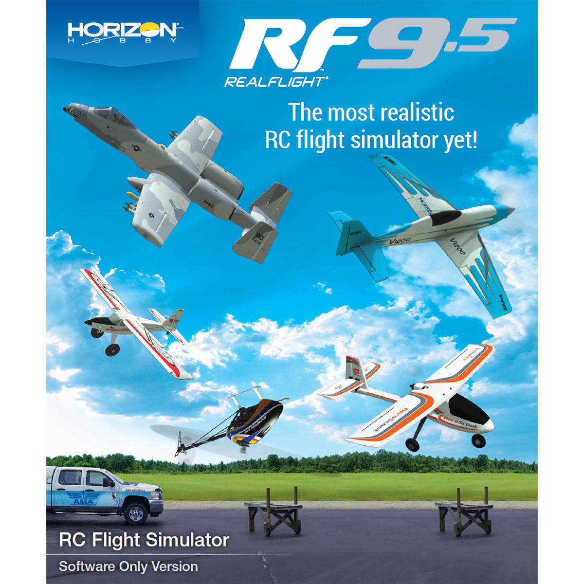 . REAL Flight RealFlight 9.5 rc simulatore di volo Inc Spektrum InterLink DX-A 