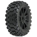 1/8 Badlands MX M2 Fr/Rr Buggy Tires Mounted 17mm Black Mach 10 (2)