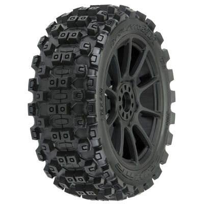 1/8 Badlands MX M2 F/R Buggy Tires Mounted 17mm Black Mach 10 (2) 1/8 Badlands MX M2 F/R Buggy Tires Mounted 17mm Black Mach 10 (2)