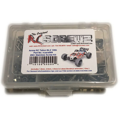 Stainless Steel Screw Set: ARRMA TALION BLX 1/8 Stainless Steel Screw Set: ARRMA TALION BLX 1/8