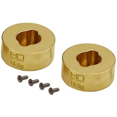 Brass Rear Hub 15.5g: SCX24, AX24 Brass Rear Hub 15.5g: SCX24, AX24