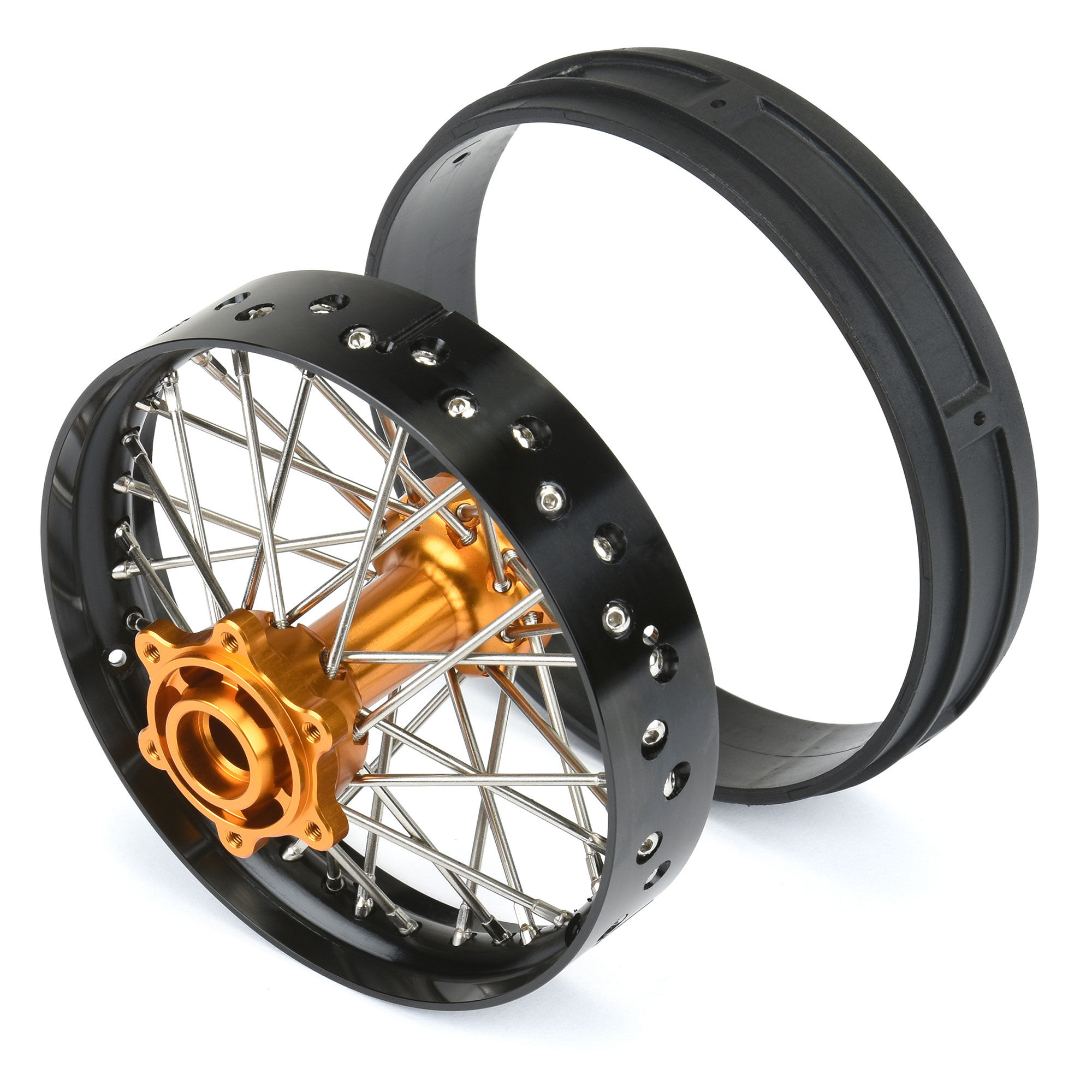 Pro-Line Racing 1/4 Pro-Spec Aluminum V2 Bead Rear Wheel Black
