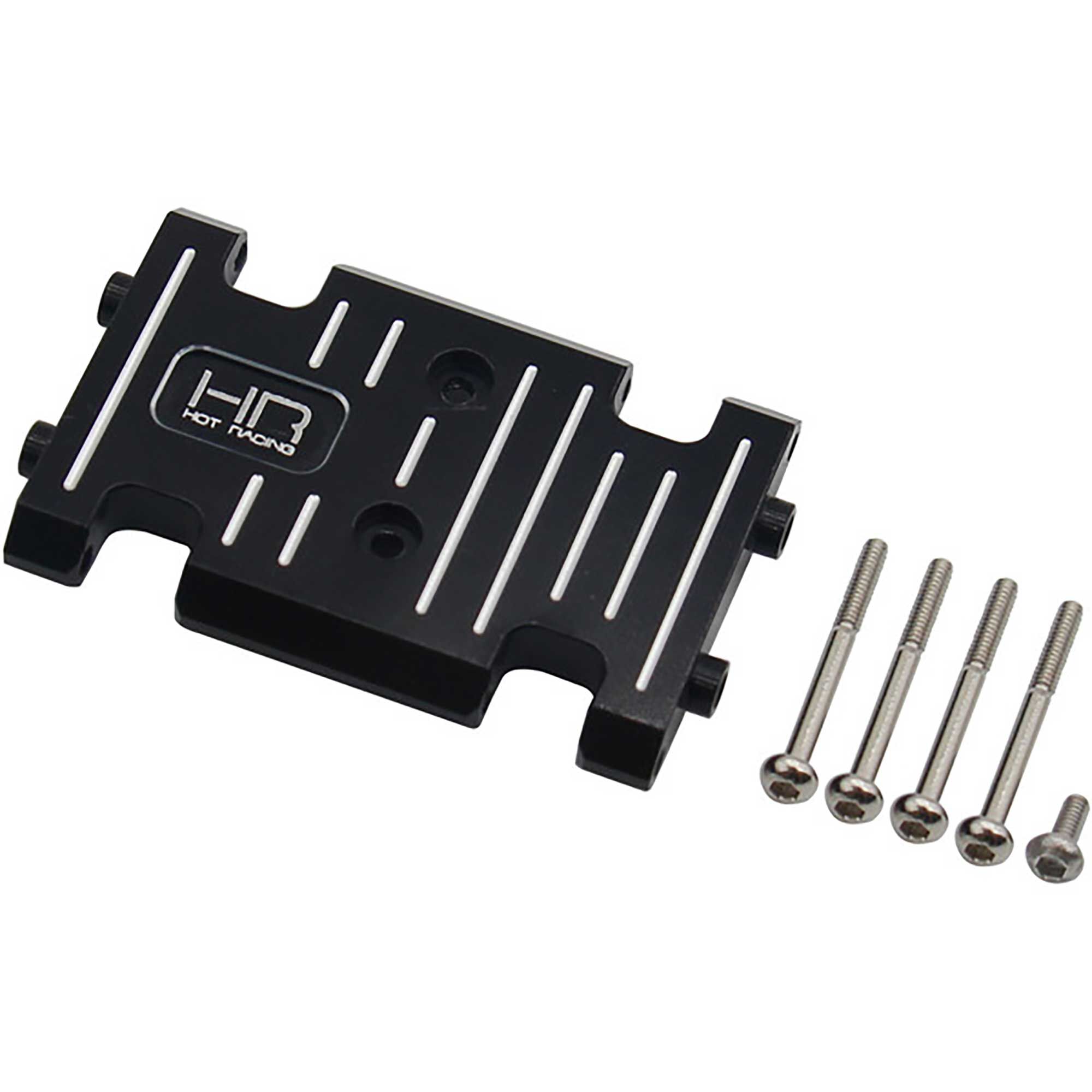 Hot Racing Aluminum Lower Side Plate For Axial AX24 RC Crawler - Black Anodized
