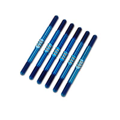 XRAY XB2 2024 3.5 x 55mm Fin Titanium Turnbuckle Set, Burnt Blue (6) XRAY XB2 2024 3.5 x 55mm Fin Titanium Turnbuckle Set, Burnt Blue (6)
