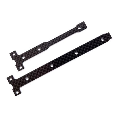 Chassis Brace Support Set, 2.0mm Carbon Fiber: RC10B74.1 Chassis Brace Support Set, 2.0mm Carbon Fiber: RC10B74.1